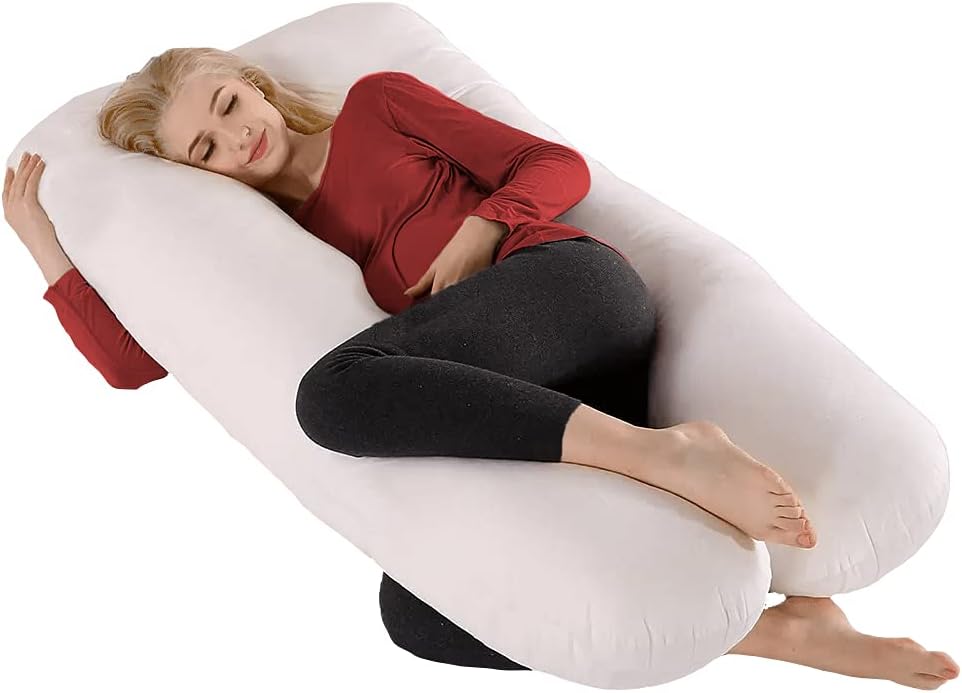 Pregnancy Pillow 59" U Shaped Pillow for Pregnancy Hypoallergenic, Comfortable Maternity Body Pillow for Pregnant Women, Supports Back, HIPS, Legs & Belly.
