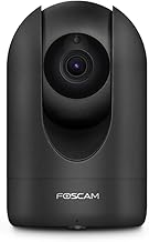 FOSCAM Home Security Camera R4S 4MP WiFi IP Camera,Wireless Baby Monitor with AI Human Detection Sound Detection 33ft Night Vision 2 Way Audio Camera Compatible with Alexa Black