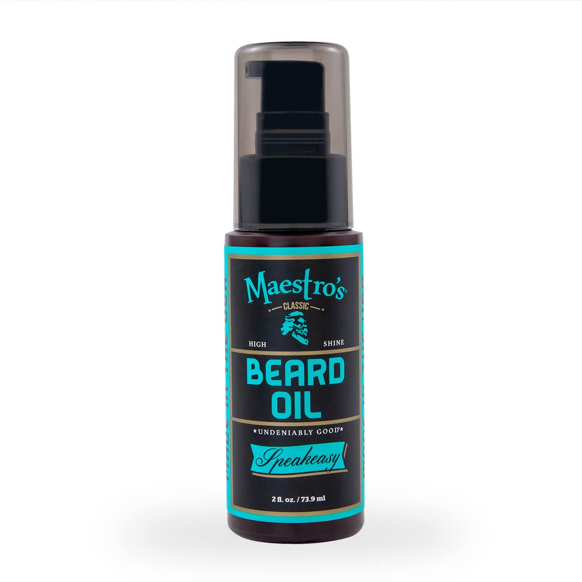 Maestro's Classic BEARD OIL | High-Shine Moisturizing & Taming for All Beard Types & Lengths- Speakeasy blend, 2 Ounce