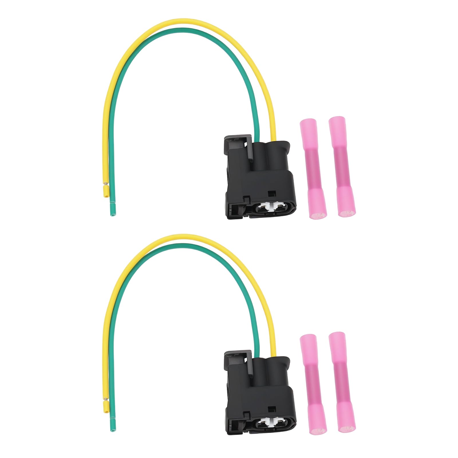 2PCS 2-Pin Car Ignition Coil Connector Compatible with Renault Avantime DE0 Compatible with Clio II BB0 Line Length 15cm 26.4x24.1mm with 4PCS Terminals Dual-Pin Coil Connector-image-16