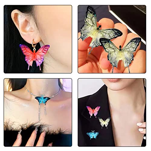 5 Pack Butterfly Rose Flower Stems Dragonfly Silicone Fondant Mold For Making Chocolate Fondant Jelly Polymer Clay Soap Crafting Diy Projects And Cake Decoration #TOP6