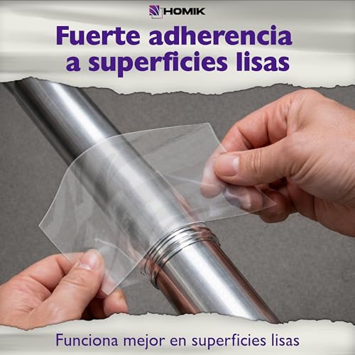 Miniatura 5 de Homik Cinta Adhesiva Impermeable Transparente Extremadamente Fuerte Para Exterior E Interior, 10 Cm X 2,5 M, Resistente A Los Rayos Uv, Cinta Adhesiva Autoadhesiva