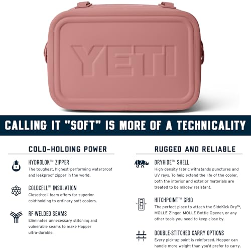 YETI Hopper Flip 18 Portable Soft Cooler, Sandstone Pink - image 9