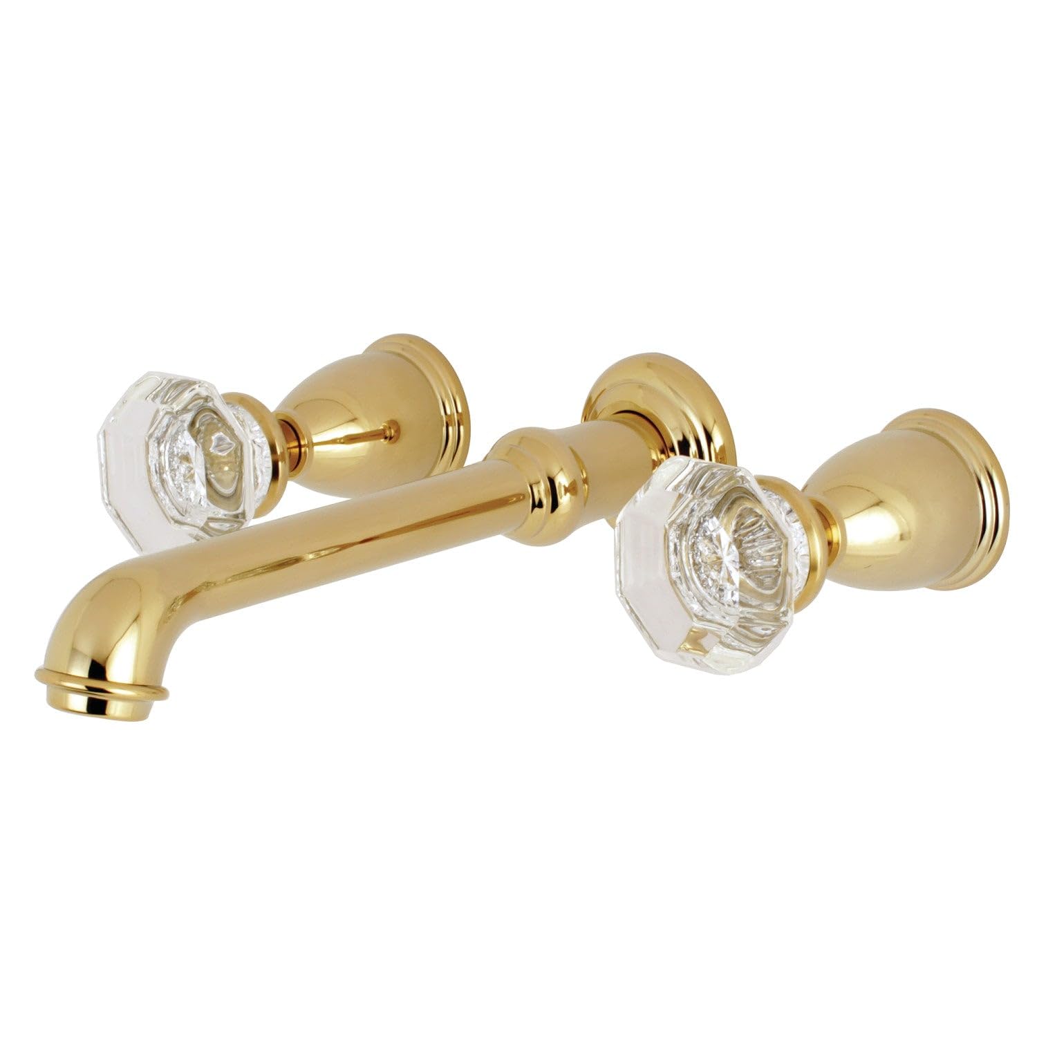 Kingston Brass KS7022WCL Llenador de bañera Romana para Montaje en Pared Central de 20,32 cm, latón Pulido, 10-7/16 inch in Spout Reach