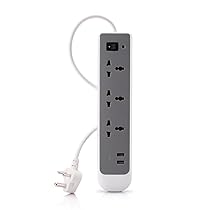 SYSKA 3 Way Spike and Surge Guard with USB