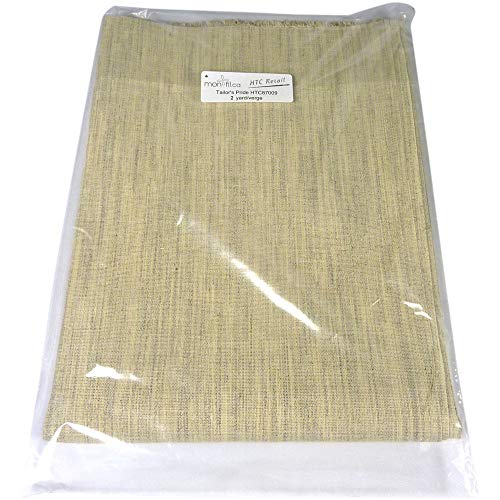 Superpunch Tailor’s Pride Interfacing/Interlining, HTC87009-21’’Wide, Fabric Stabilizer For Sewing, Sew-In Hair Canvas 41% Acrylic, 16% Polyester, 15% Rayon, 9% Cotton, In 2 Yard Package Made In USA