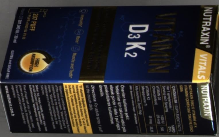 Nutraxin D3K2 Vitamin 30 Ml