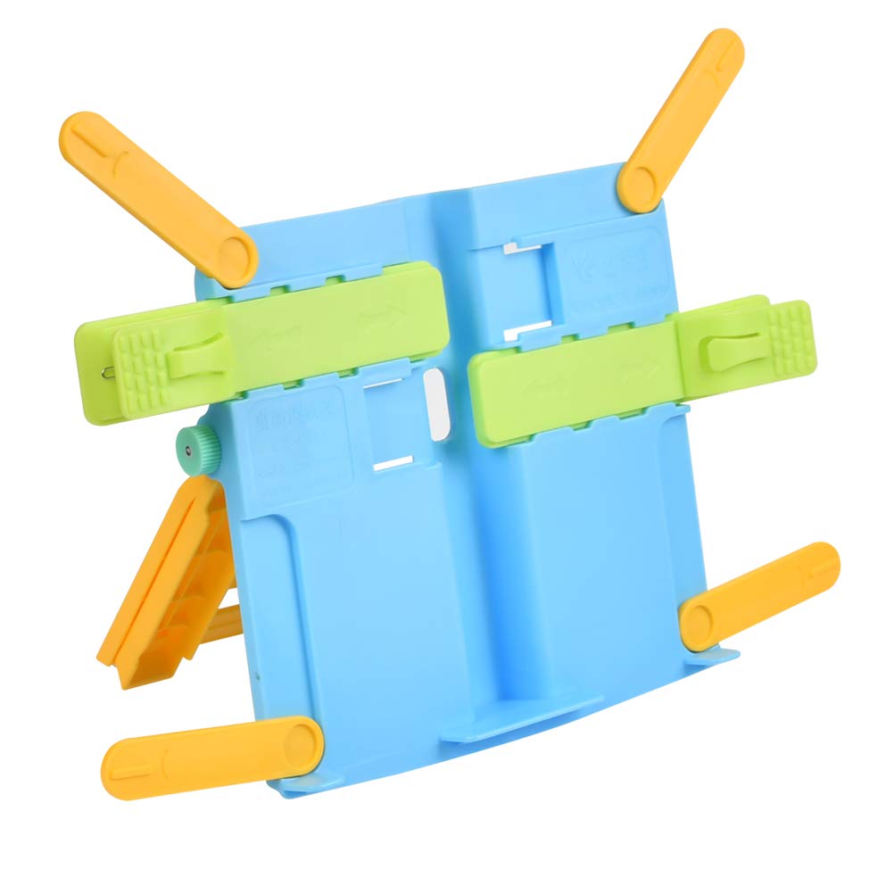 CJMM Atril de lectura para niños, soporte para libros para cocina, oficina, como atril para libros (azul)