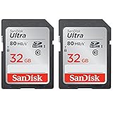 Calumet Sandisk Ultra SDHC 32GB 80MB/S C10 Flash Memory Card (SDSDUNC-032G-AN6IN) 2 Pack