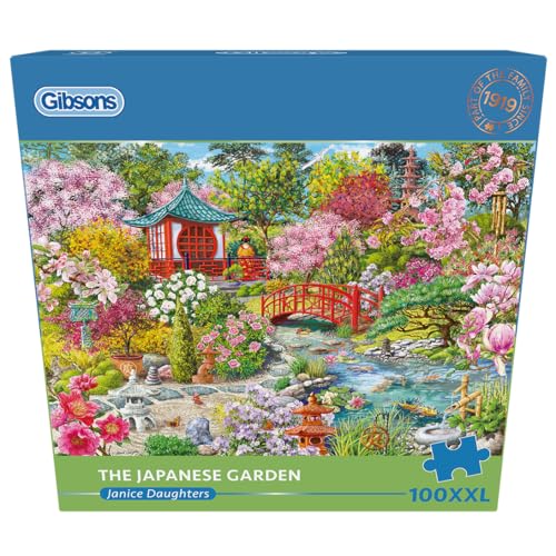 Gibsons Japanese Garden 100XXL Piece Jigsaw Puzzle for Adults - Beautiful Colourful Jigsaw Extra Large Pieces -Sustainable Premium 100% Recycled Board - Great Gift - Image 4