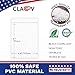 Claev Flexible and Tear Resistant Vertical 4x6 Passport & Card Holders (4x6 Extra Large (XXL), 100 Pack), Clear Zipperless ID Plastic Name Card Badge Holders for Travel, Conferences, Conventions