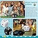 Shappy 6 Inches Foam Dice Fun Filled Large Educational Toy Kawaii Giant Dice Decorative Eva Foam Jumbo Cube Big Square Building Blocks for Game Nights Learning Sessions(White and Black,2 Pcs)