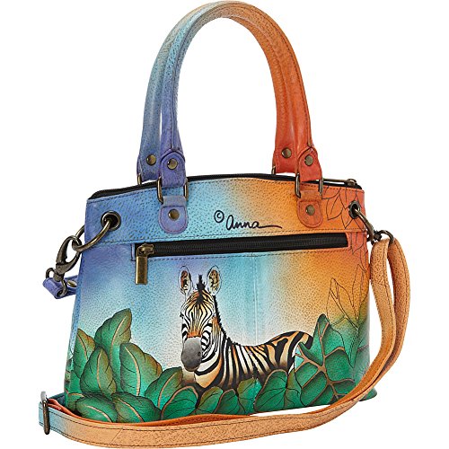 Image of Anna by Anuschka Women's Original Genuine Leather Hand-Painted Small Satchel - Leather Handbag for Women | Original