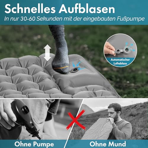 Faltbare Isomatte Steinwood für Outdoor-Aktivitäten, ultraleicht und kompakt