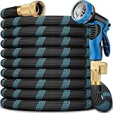 75 FT Non-Expandable Garden Hose, 2026 New Upgraded Flexible Water Hose, Ultra Lightweight Non-Expanding hoses with 10 Function Sprayer, Leak proof, Pressure Resistant for Yard, Outdoor