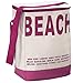 Deuba Sac Isotherme Beige/Rose 20 L Sac avec bandoulière Réfrigérant Camping Courses