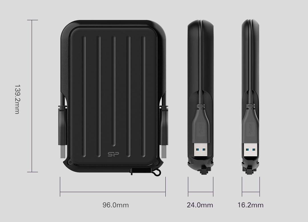 SILICON POWER External HDD Armor A66 2.5" 1TB USB 3.2 IPX4 Blue