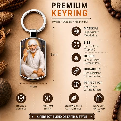 Image of Premium Printed Metal Keychain for Men & Women | High-Definition Artwork Print | Durable Key Ring for Car, Bike, Home & Office Keys | Stylish Decorative Key Holder Gift