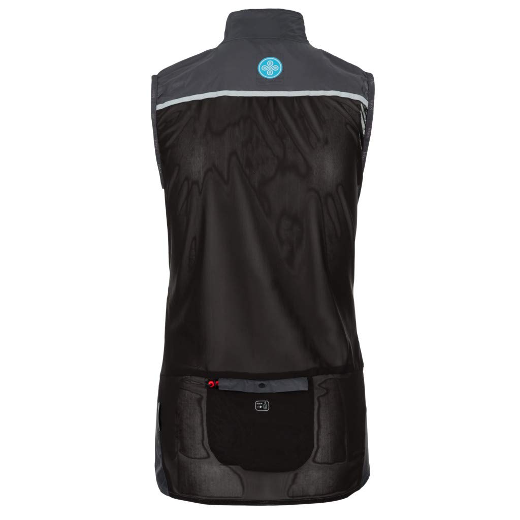 Women's Flow Running Vest Dark Grey Size UK 14, 42 - Image 4