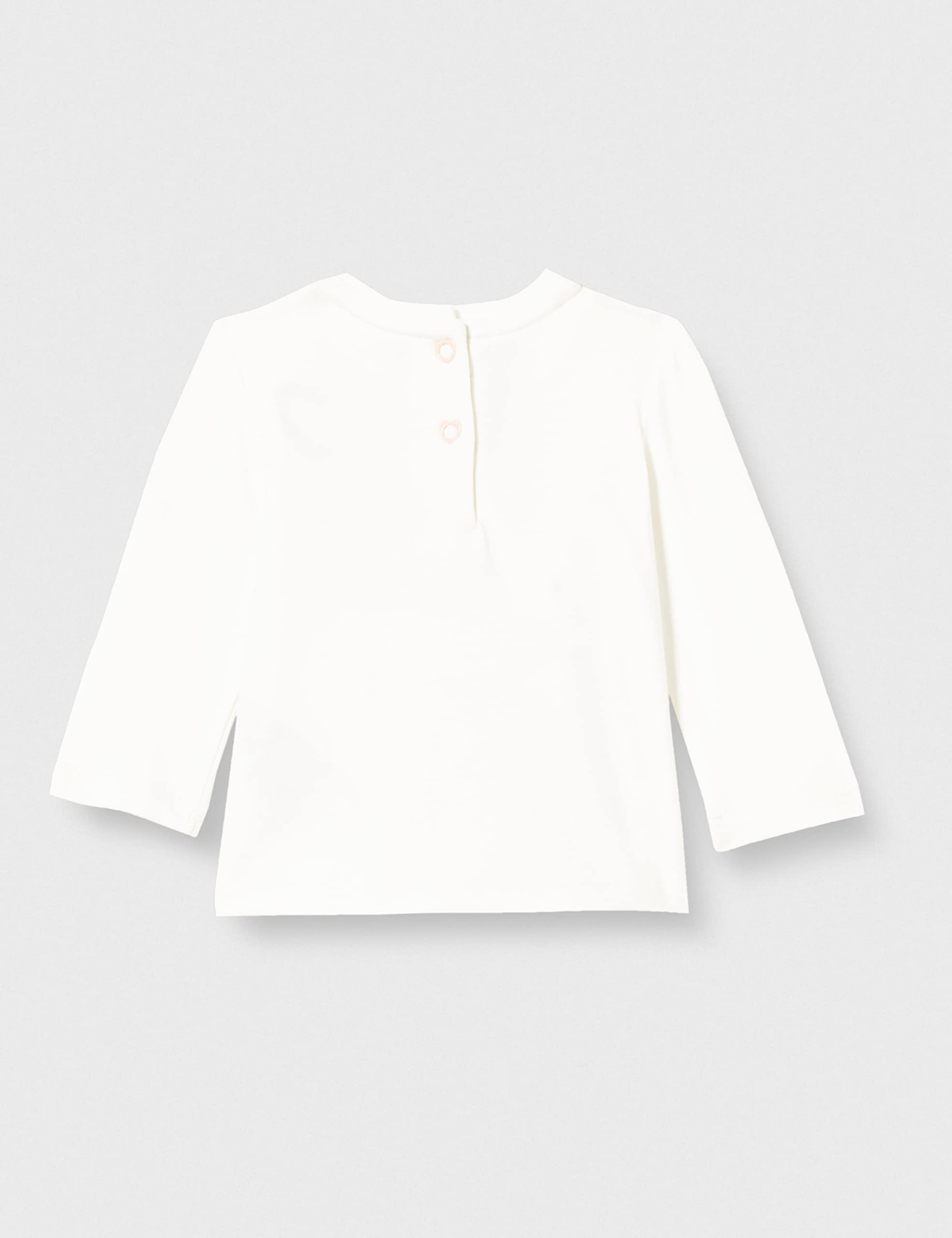 Chicco T-shirt dziewczęcy, Biały i niebieski, 9 miesięcy