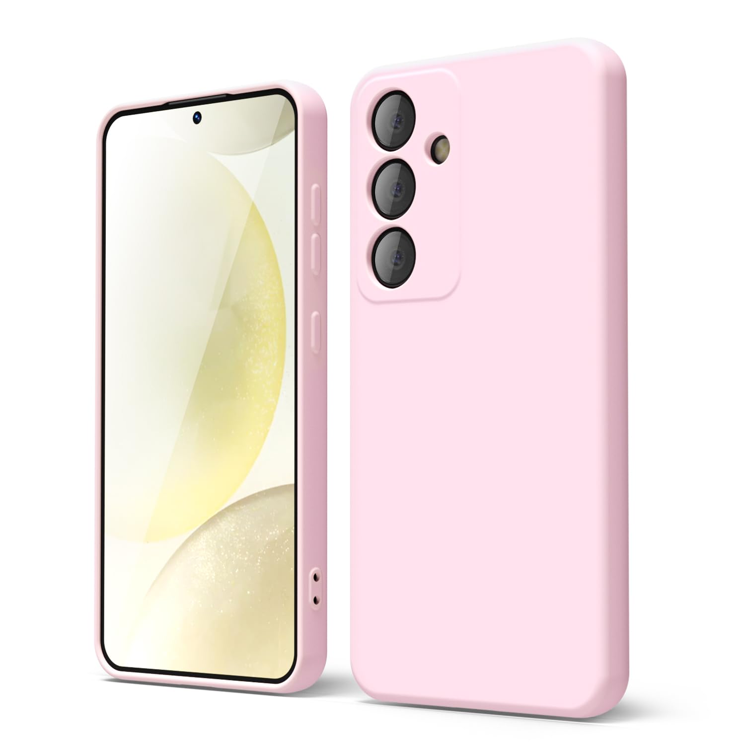 oakxco for Samsung Galaxy S24 Ultra Phone Case Liquid Silicone, Neon Bright Solid Color, Thin Slim Soft Rubber Gel Matte TPU Plain Simple Cover for Women Girl Cute, Hot Pink Fuchsia — view 163
