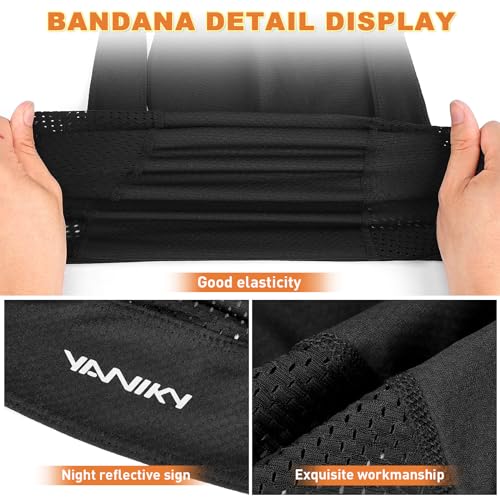 Image of YANIKY Bandanas Skull Caps for Men, Women Skull Cap Helmet Liner Cycling Hat Durags Motorcycle Bandana Sweat Wicking Do Rag