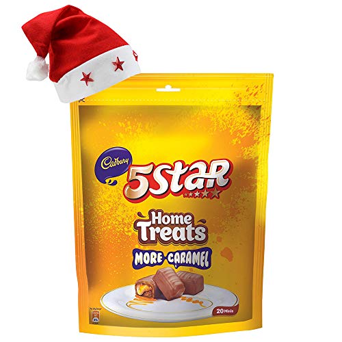 Image of SFU E Com Cadbury 5 Star Miniature Gift Pack | Christmas Chocolate Combo | Christmas Santa Cap | 25