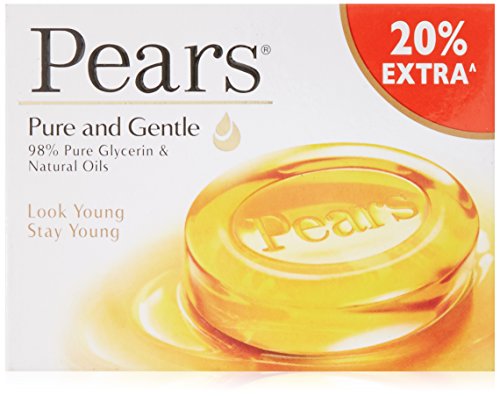 Image of Pears Pure and Gentle Soap Bar, 125g (with 20% Extra)