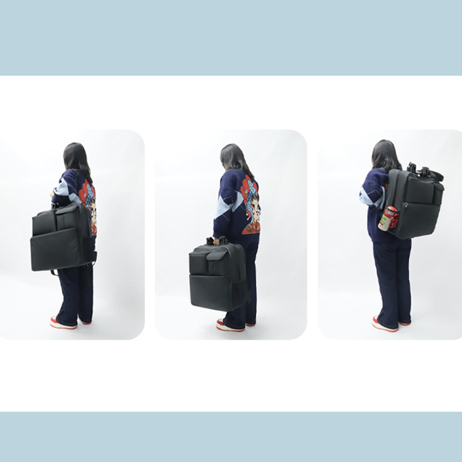 Sac à Poussette de contrôle de Porte, Sac de Poussette Sac à Poussette | Chariots de de siège d'auto, couverture de transport avec sangles de sac à dos pour avions aériens extéri