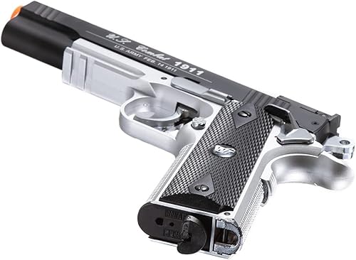 Miniatura 2 de Pistola de mano WG Airsoft Full Metal M 1911 Gas CO2 de 500 fps con BB de 0.236 in (pistola Airsoft)
