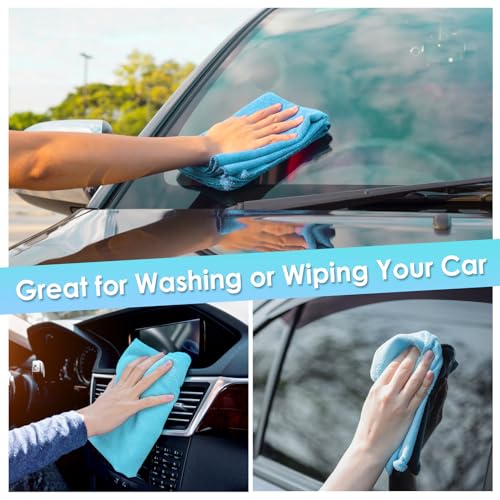 Image of 65 Pack Microfiber on a Roll Tear Away Towel, 10 inch x 10 inch Reusable Washable Microfiber Cloths Paper Towels Roll Absorbent Rag for Car Kitchen Cleaning