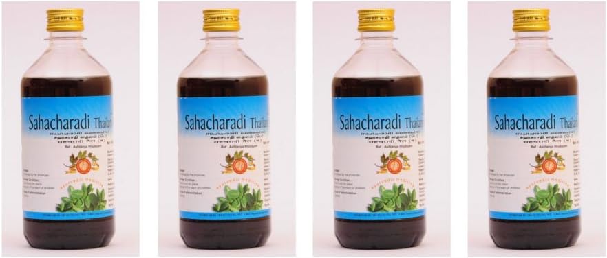 4 x Sahacharadi Thailam by AVP - 450ml