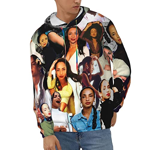 XENITE Sade Music And Adu Men's Hoodies Pattern Pullover Hooded Sweatshirt Streetwear Hooded Tops2