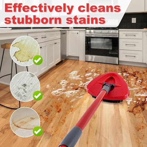 Image of Spin Mop Replacement Head - EasyWring Mop Refills Compatible with Triangle Spin Mop, Great Cleaning Power, Microfiber, Helper for Housework, Machine Washable (new Brush)