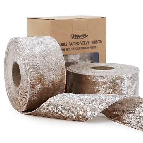 Keypan Velvet Ribbon 1-1/2 inch Wide Double-Sided...