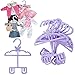 Dress Along Dolly Purple Full-Outfit Hanger 24pk for American 18