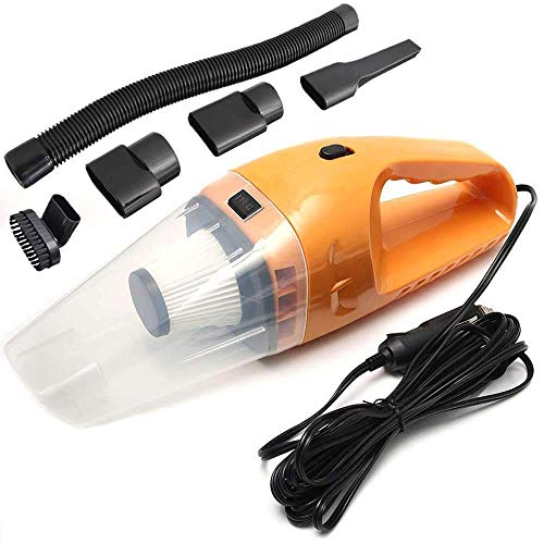 Akku-Staubsauger 12V 150W Auto-Staubsauger 6-in-1-Handstaubsauger mit 5 m Netzkabel Trocken- und Nass-Saugkraft für zu Hause
