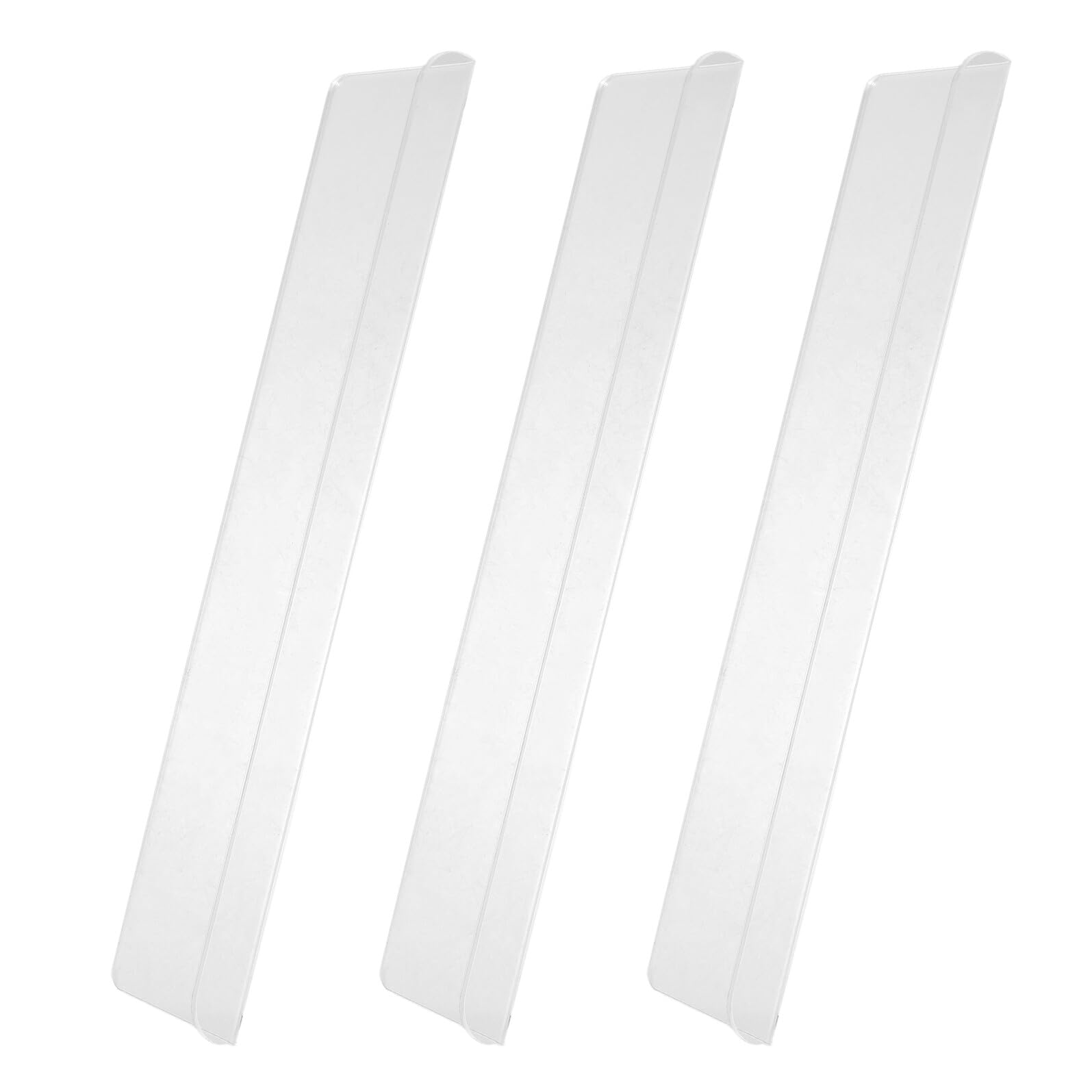 Étagère de salle de bain transparente lot de 3 pour rangement mural