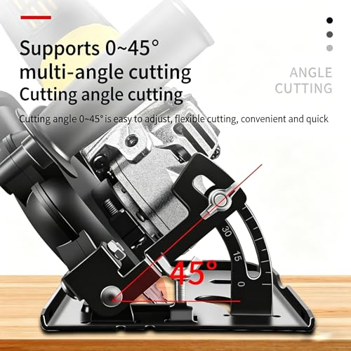Soporte para amoladora angular de corte ajustable 0-45 grados con protector 5