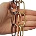 RCH Hardware CH-S56-10-CO-3 Steel Chandelier Chain, Copper (3 Feet)