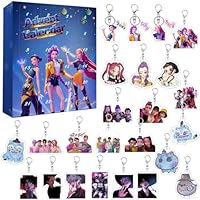 Kpop Demon Advent Calendar 2025, Countdown Calendar with 24 Gifts, Halloween Christmas Decorations Advent Calendar for Kids Adult Teens Ornaments Gifts (C)
