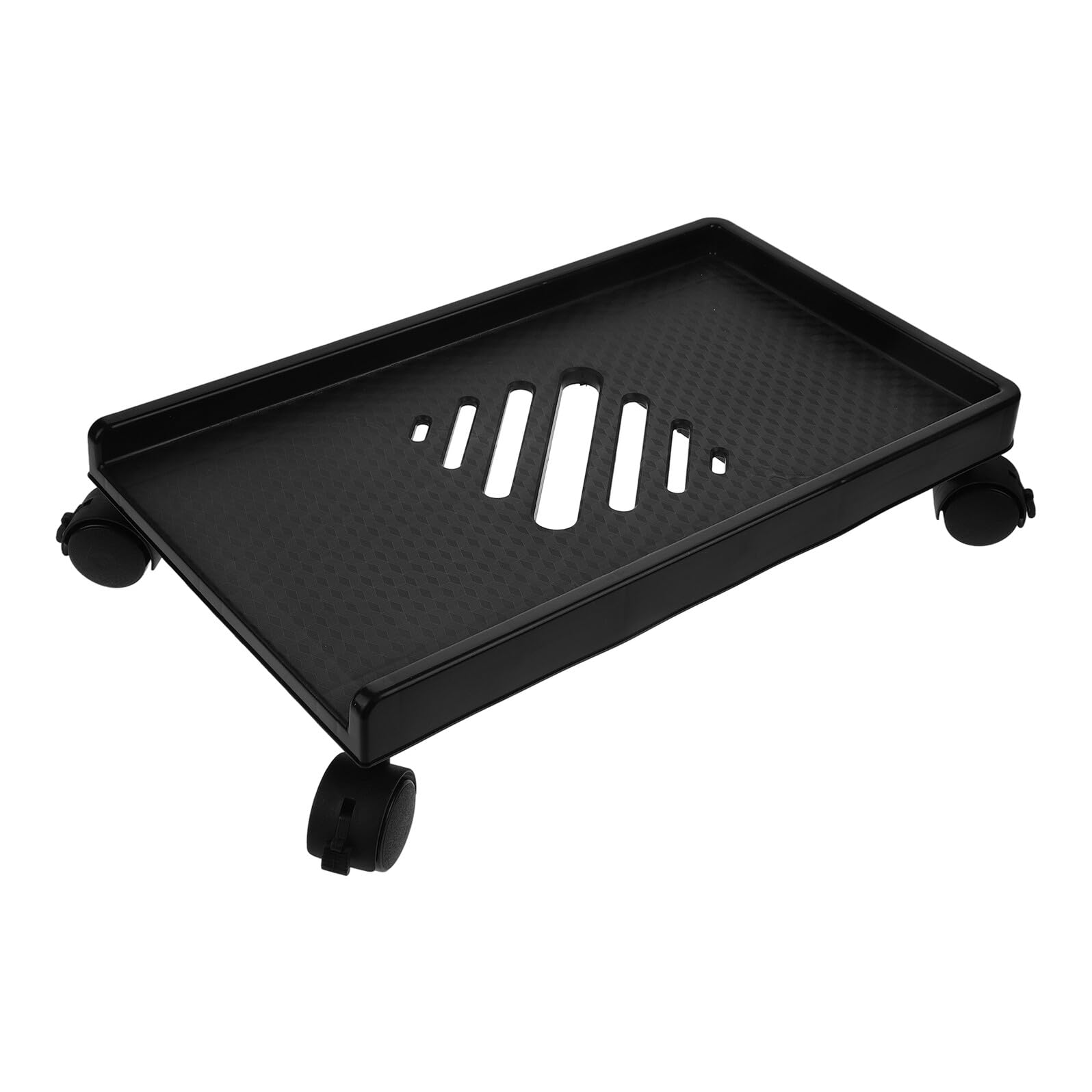Support pour tour ordinateur sur roulettes pour moquette et bureau net