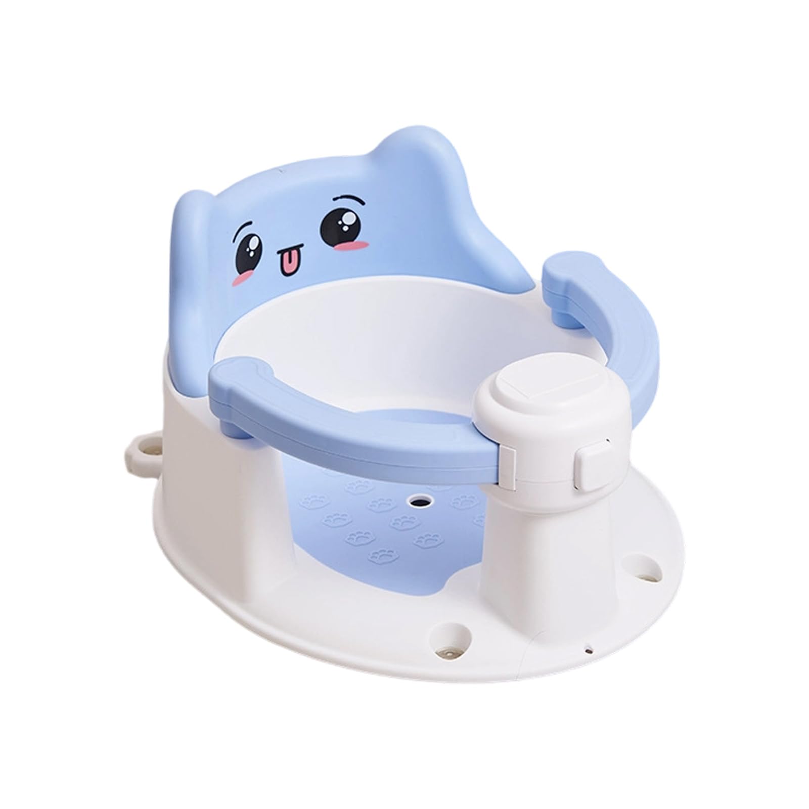 Asiento de bañera para bebé con ventosas en la parte inferior para 6 – 15 meses, soporte para el respaldo, asiento de bañera, bañera