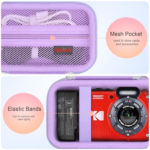 Image of Elonbo Camera Carrying Case for Kodak PIXPRO WPZ2 Waterproof Digital Camera