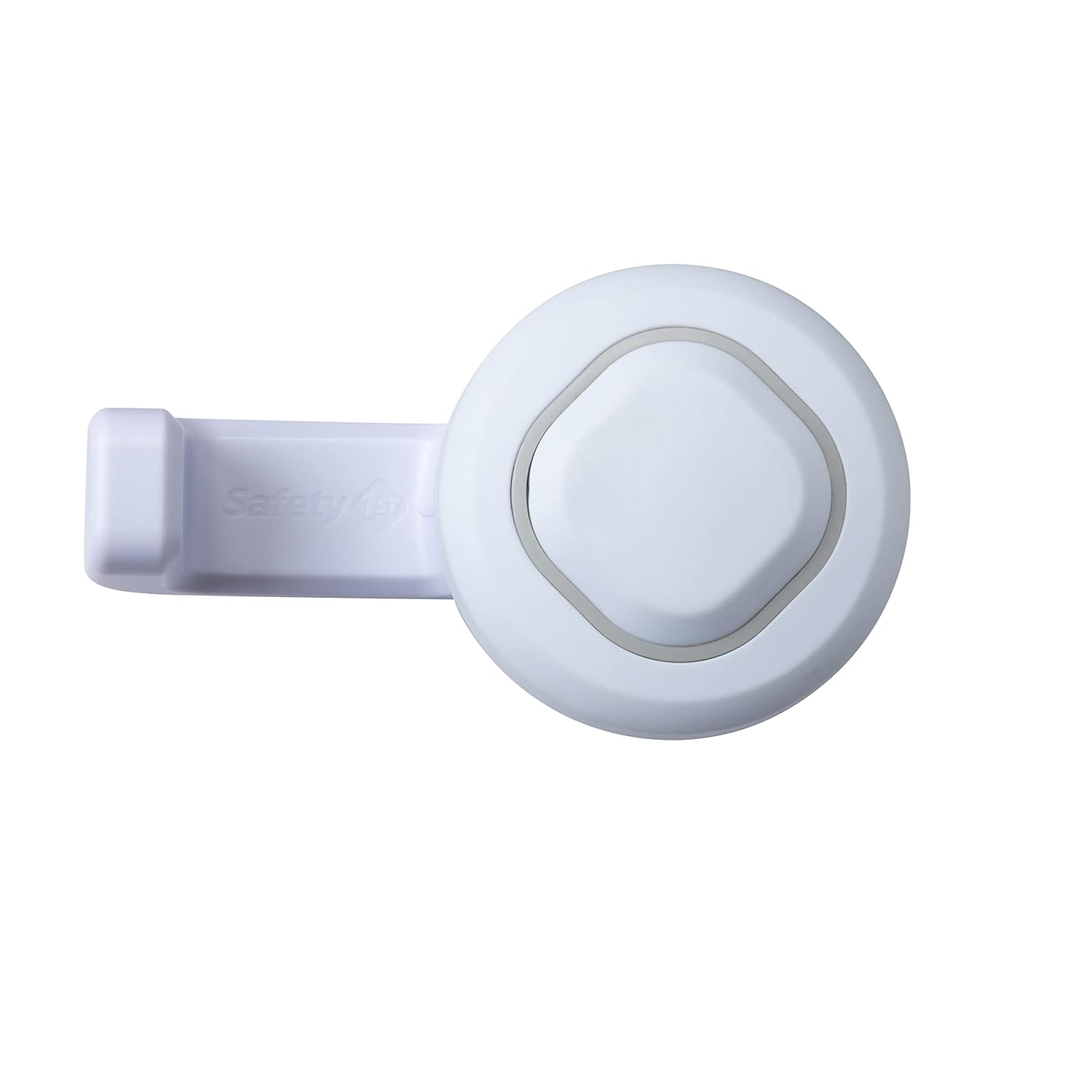 Top-down view of the Safety 1st toilet flush lock