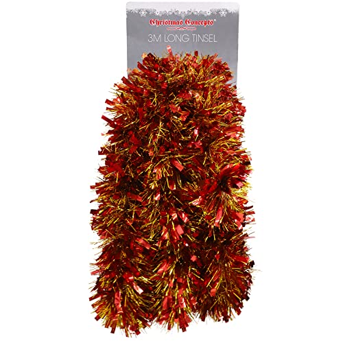 Christmas Concepts® 3m / 9.8ft Klobig/Feines Weihnachtslametta -...