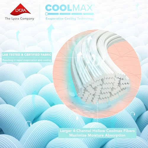 Comfort Spaces Cooling Sheets, Moisture Wicking Coolmax Sheets, Soft, Colorfast Sheet Set, Cooling Bed Sheets for Hot Sleepers, Elastic Deep Pocket Fits Up to 16" Mattress, Twin Cream 3 Piece by Comfort Spaces - Used condition - Image 2