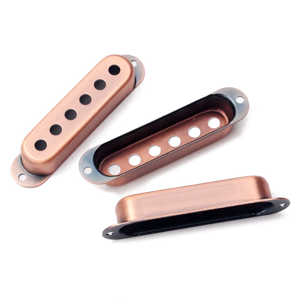 RuiJOTWAT 48/50/52Mm Bronze Copper Single Coil Covers St Guitar Pickup Cover - Image 2