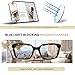 XVXV Reading Glasses for Women Men - Blue Light Blocking Readers Oversize Oprah Square Anti Glare/Eyestrain Spring Hinge(3Pack*Mix1,1.25X)