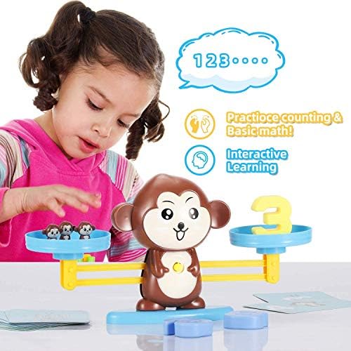 CAROSE Number Balance Math Games Balance Counting Toys Preschool Educational Toys Early Math Teaching Tool Counting Toy 8 51bD pkaEIL. AC